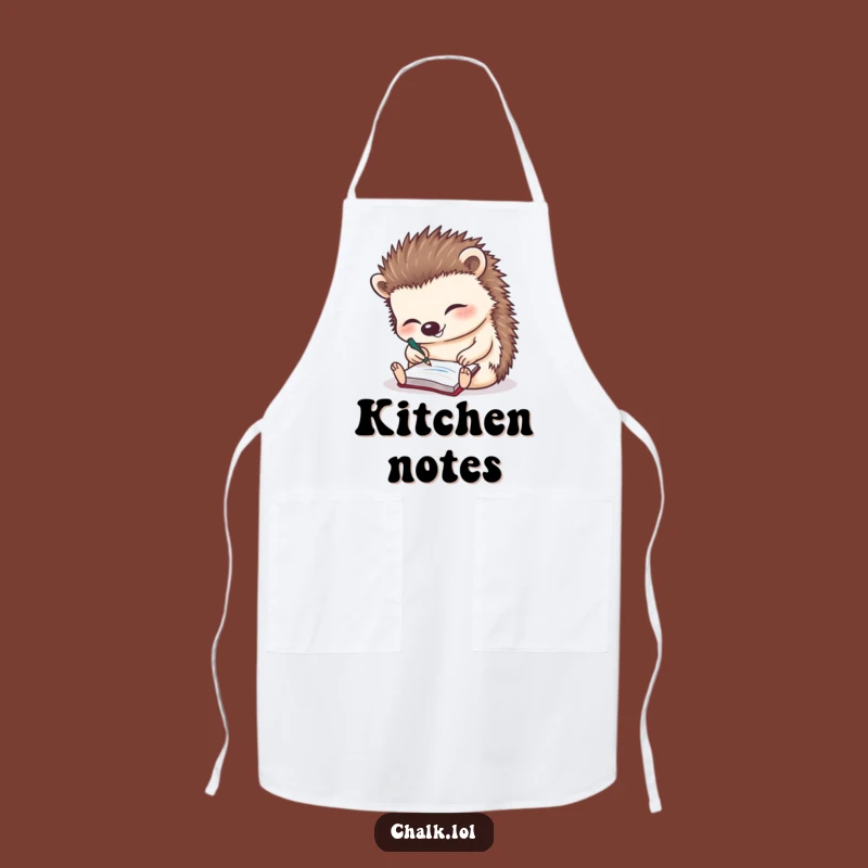 Funny Hedgehog Chef Apron: Hilarious Kitchen Fun for Creative Cooks!