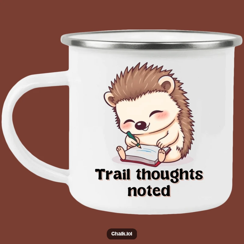 Funny Hedgehog Adventure Mug: Hilarious Camp Coffee for Creative Souls!