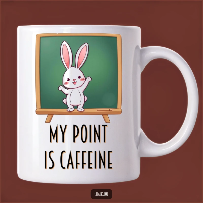 Funny Rabbit Teacher Mug: Eager Instructor, Perfect Funny Gift for Educators