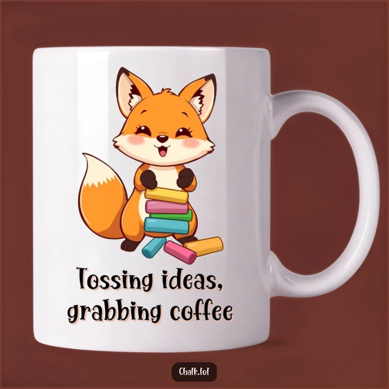 Funny Fox Artist Mug: Creative Fun Lover, Perfect Funny Gift for Art Enthusiasts