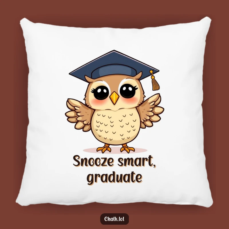 Funny Graduation Owl Pillow: Cozy Comfort and Academic Pride, Ultimate Funny Gift