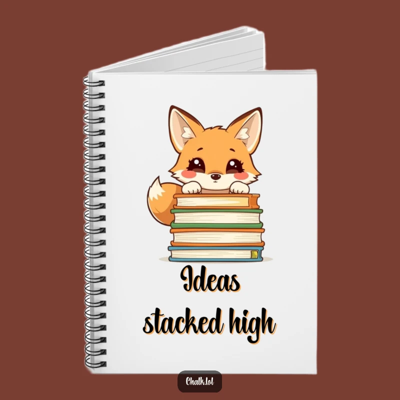 Funny Fox Notebook - Clever Journal for Students